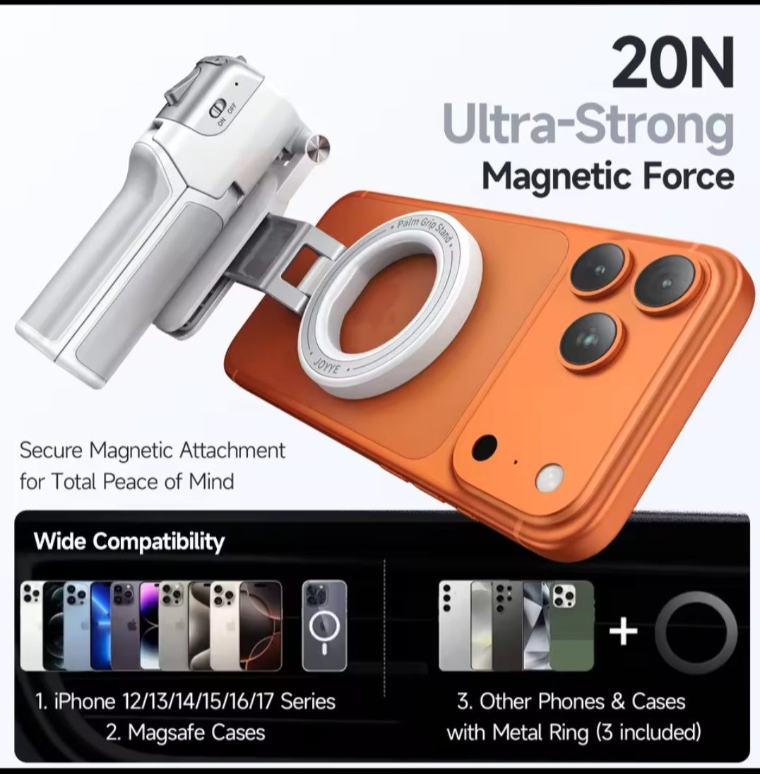 Z3 Magnetic Selfie Stick Tripod with Zoom Remote Double Sided Magnetic Phone Stand Mini Desktop Holder for Vlog Photography