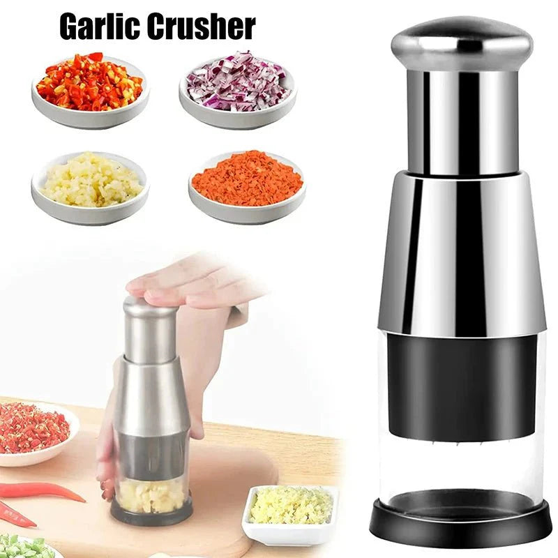 Garlic Crusher Onion Chopper Multipeler Vegetables Chopper Manual Garlic Press Machine Garlic Squeezer Kitchen Gadget (Copy)